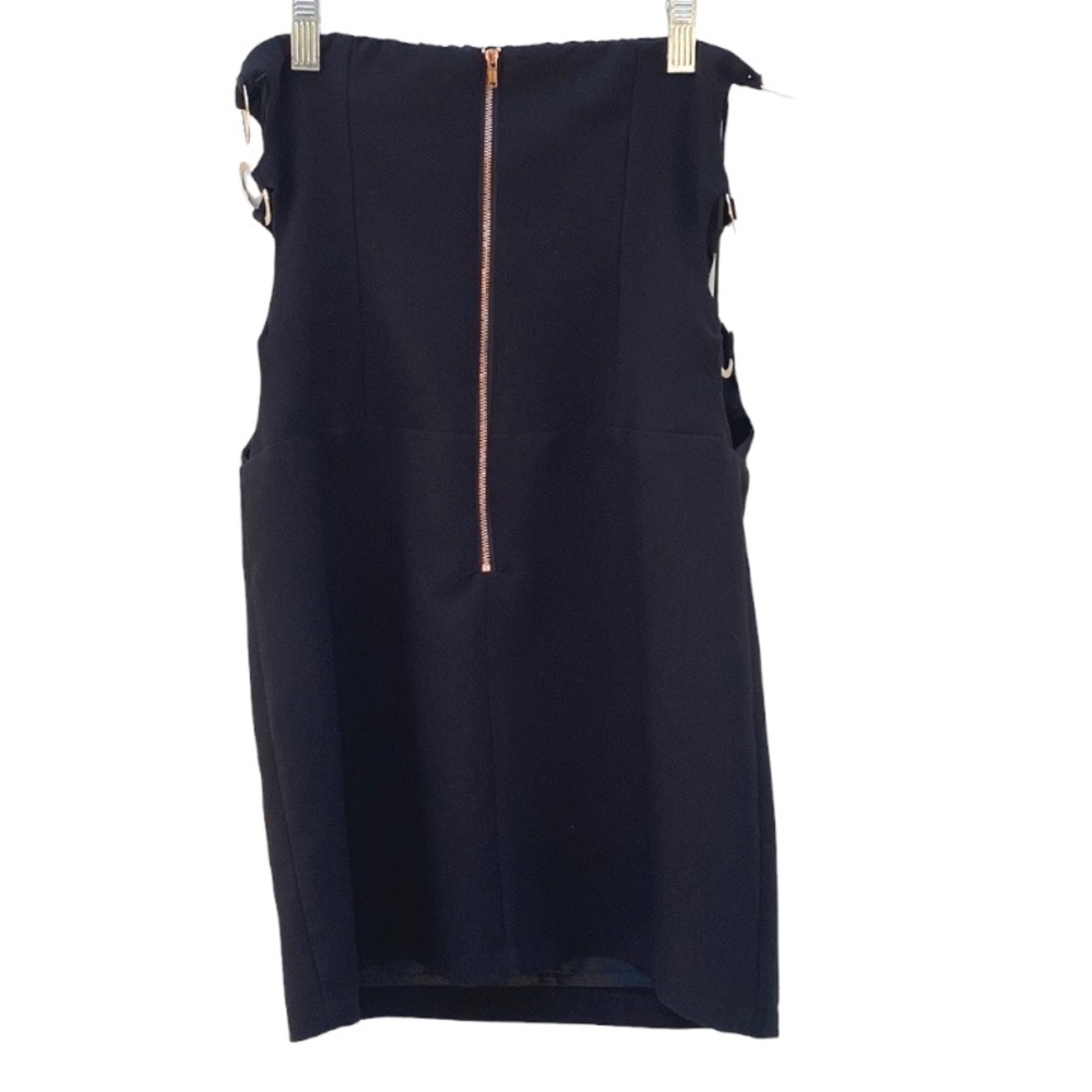 Princess Polly Womens Size 4 strapless black Tyla mini dress cutout sides - Picture 4 of 9
